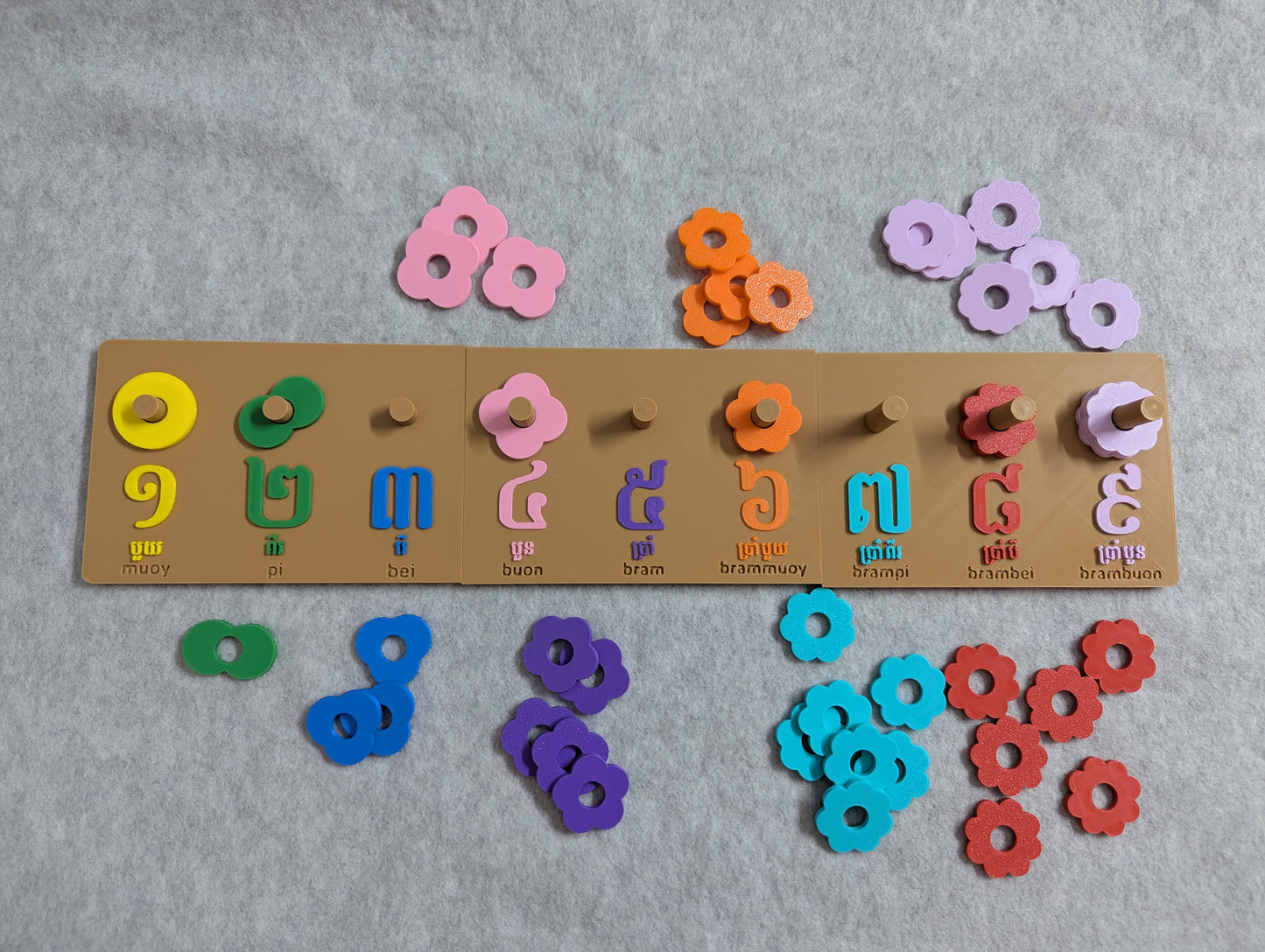Number លេខ Stacking Set