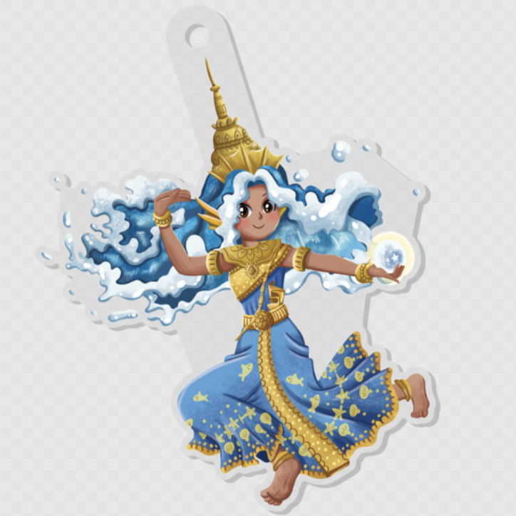 Moni Mekhala Acrylic Keychain