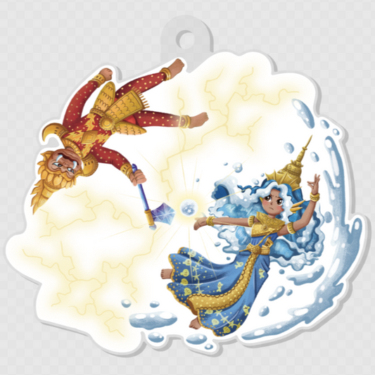 Moni Mekhala Acrylic Keychain