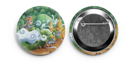 Sovann Macha Button Pin